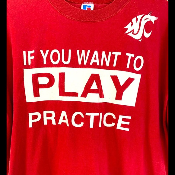 VINTAGE WASHINGTON STATE COUGARS TEAM ISSUED WORN RUSSELL ATHLETIC DREW BLEDSOE - Picture 3 of 5